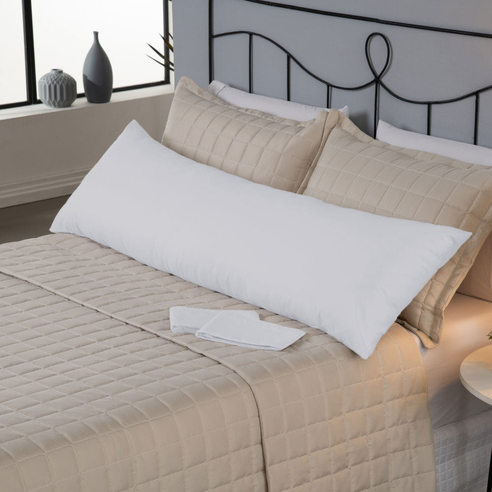 Capa Para Travesseiro Fofuxão 1 Peça 1,46m x 46cm 80% Algodão / 20% Poliéster Percal 180 Fios Com Zíper