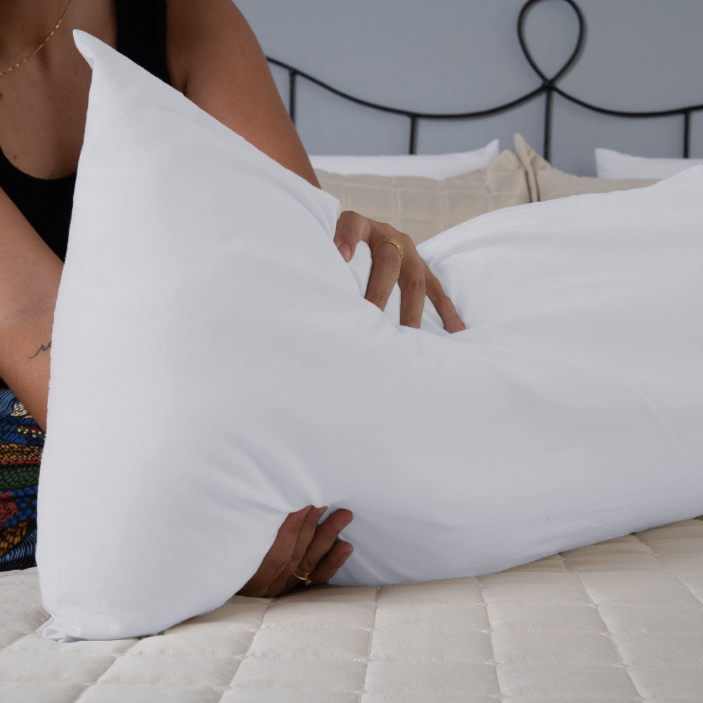 Capa Para Travesseiro Fofuxão 1 Peça 1,46m x 46cm 80% Algodão / 20% Poliéster Percal 180 Fios Com Zíper