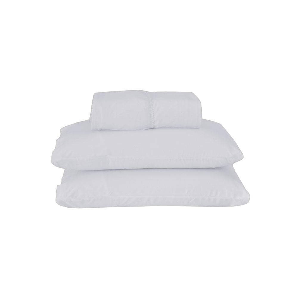 Jogo de Lençol Dia A Dia Liso 3 Peças Casal 80% Algodão / 20% Poliéster Percal 180 Fios