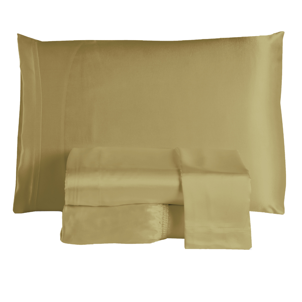 Jogo de Lençol Sublime 4 Peças Casal 100% Poliéster Tecido Cetim Charmousse