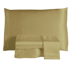 Jogo de Lençol Sublime 4 Peças Casal 100% Poliéster Tecido Cetim Charmousse